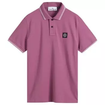 Патч-Поло Stone Island, розовый