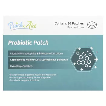 PatchAid, Пробиотические патчи, 30 шт.