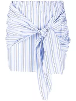 Patrizia Pepe wrap front skirt, белый