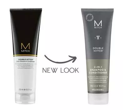 Paul Mitchell Mitch Double Hitter 2-In-1 Shampoo & Conditioner - Шампунь и кондиционер для мужчин, 250 мл