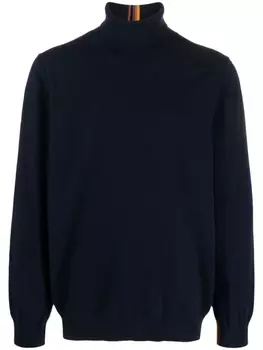 Paul Smith кашемировый джемпер с отделкой Artist Stripe, синий