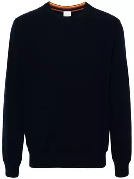 Paul Smith кашемировый свитер с круглым вырезом, синий
