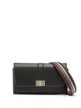 Paul Smith кожаная мини-сумка, зеленый