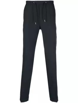 Paul Smith льняные брюки с кулиской, синий