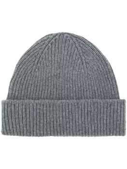 Paul Smith rib knit hat, серый