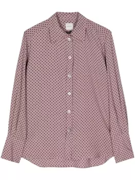 Paul Smith рубашка в горох, розовый