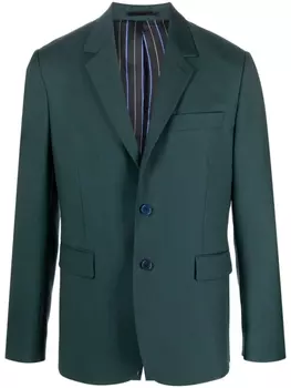 Paul Smith шерстяной пиджак, зеленый