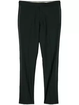 Paul Smith шерстяные брюки строгого кроя, зеленый