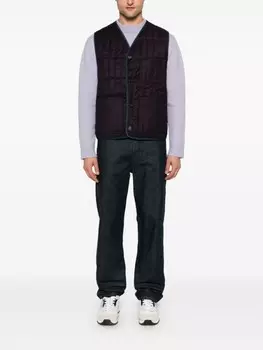 Paul Smith стеганый фланелевый жилет, фиолетовый
