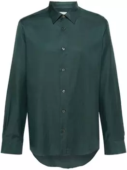 Paul Smith твиловая рубашка, зеленый