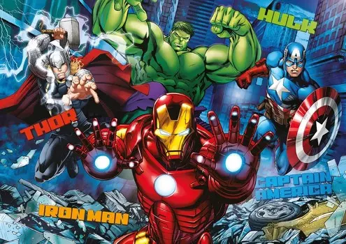 Пазл 120 деталей: Marvel's Avengers + Сумка с принтом bez marki