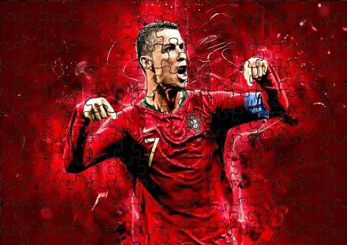 Пазл 192 детали: Cr7 Роналду + Сумка с принтом bez marki