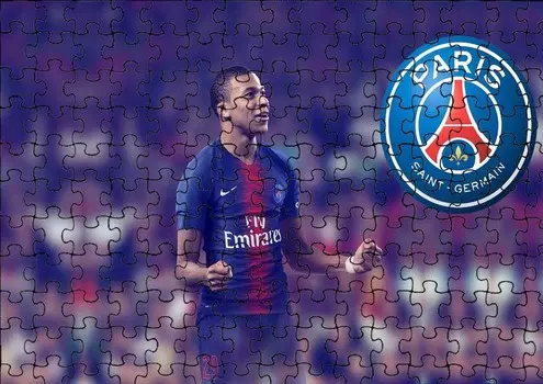 Пазл 192 детали: Psg Mbape + Сумка с принтом bez marki