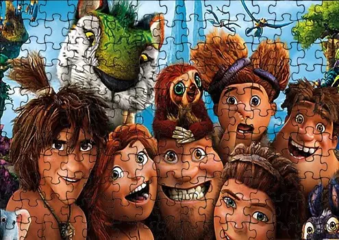 Пазл 35 деталей: The Croods Mix Pattern + Сумка с принтом bez marki