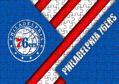 Пазл 96 деталей: Nba 76Ers + Сумка с принтом bez marki