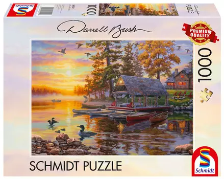 Пазл DARREL BUSH Kayak Marina, 1000 шт. Schmidt