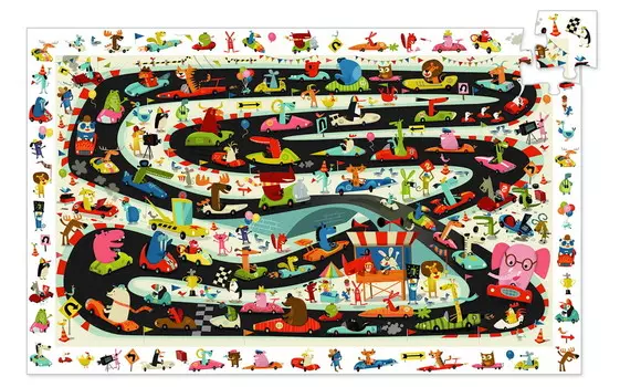 Пазл Djeco Car Rally - Observation Puzzle, 54 шт.