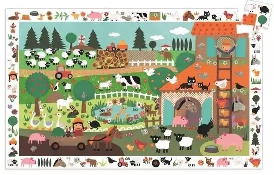 Пазл Djeco, Ферма, 35 шт.