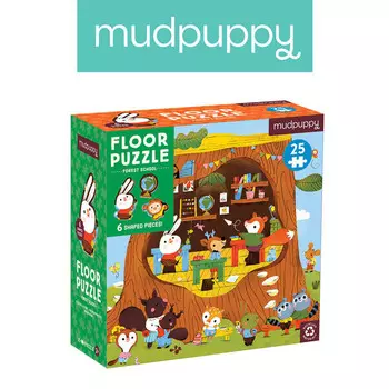 Пазл для пола Mudpuppy Forest School уникальных форм 25 деталей 2+