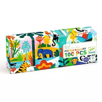 Пазл ДЖУНГЛИ картонный 100 деталей DJ07619 Djeco