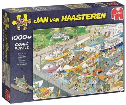 Пазл Jumbo, Jan Van Haasteren, River Lock, 1000 шт.
