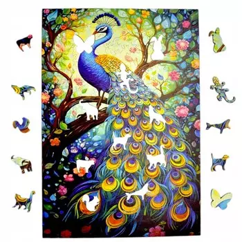 Пазл Лапа Mruu&Pruu 20 x 28 см 160 деталей Деревянный пазл