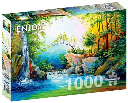 Пазл Лесной водопад, 1000 шт. Enjoy