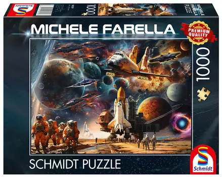 Пазл MICHELE FARELLA Путешествие к далеким галактикам, 1000 шт. Schmidt