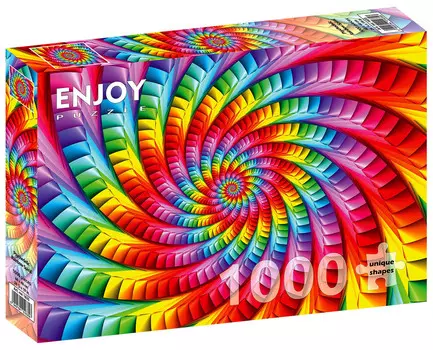 Пазл Психоделическая радужная спираль, 1000 шт. Enjoy