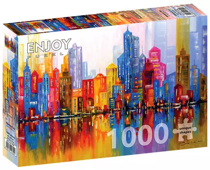 Пазл Rainbow City, 1000 шт. Enjoy