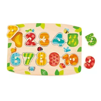 Пазл с числами и колышками Hape E1404B Hape PAP