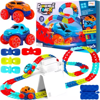 Пазл Train Race Track Track, 138 деталей MalPlay
