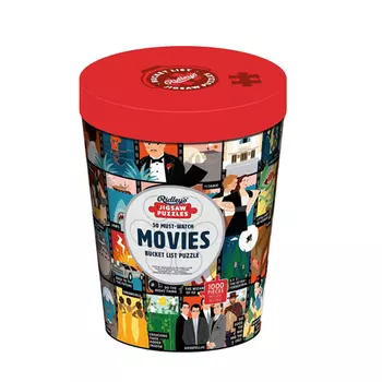Пазлы 50 Must-Watch Movies Bucket List 1000-Piece Puzzle