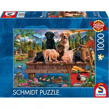 Пазлы Dog Family By The Lake (1000Pc)