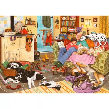 Пазлы Dog Tired 1000 Piece Puzzle