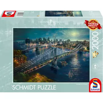 Пазлы Moonlight Over Manhattan (2000Pc)