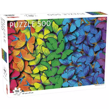 Пазлы Rainbow Butterflies Puzzle: 500 Pieces