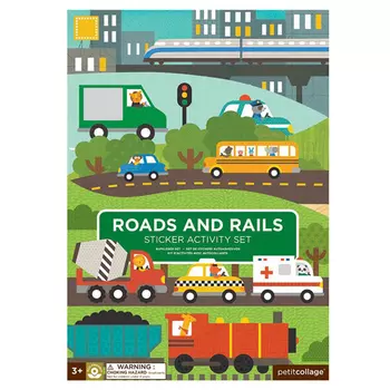 Пазлы Roads + Rails Sticker Activity Set
