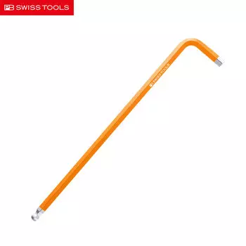PB SWISSTOOLS Швейцарский цвет, дюймовая сферическая головка, внутренний шестигранник 5/32, оранжевый удлиненный шестигранный ключ PB 212Z.L 5/32 OR