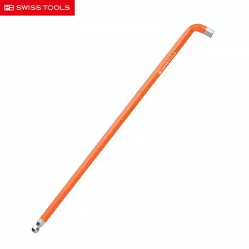 PB SWISSTOOLS Удлиненная шаровая головка швейцарского цвета, короткая головка 100°, шестигранный ключ L-типа 5 мм PB 2212.L 5 OR