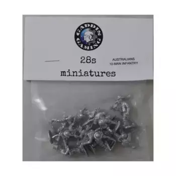 Пехотный ранец AUS из 10 человек, WWII Miniatures - British - Australians - Infantry (28mm)