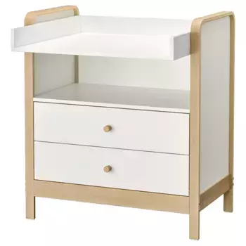 Пеленальный столик, береза/белый LSKVRD IKEA