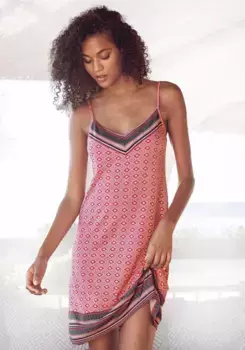 Пеньюар Vivance Dreams в красивом этническом дизайне, розовый