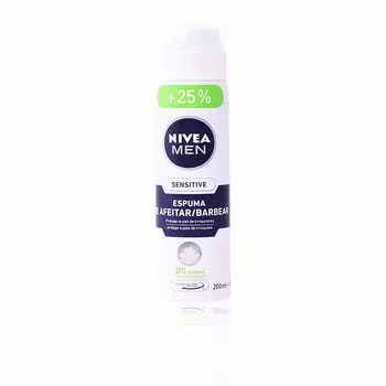 Пена для бритья Men sensitive 0% espuma de afeitar anti-irritacin Nivea, 250 мл