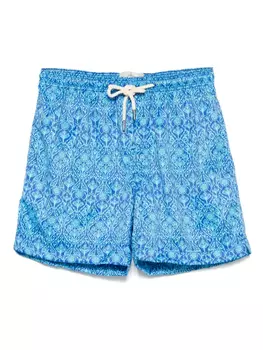 PENINSULA SWIMWEAR плавки-шорты с узором, синий