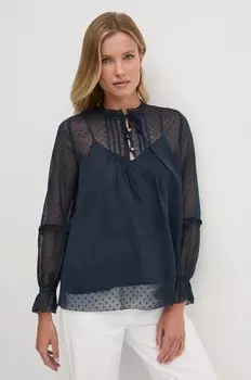 Pepe Jeans блузка ОДЕТТА, темно-синий