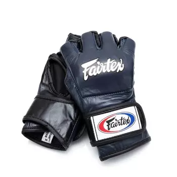 Перчатки для единоборств Fairtex Ultimate With "Open Thumb Loop", размер XL, синий