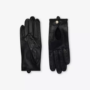 Перчатки из кожи с ажурным узором Thruxton Dents, черный
