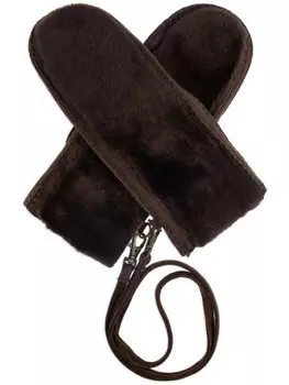 Перчатки из овчины UGG, коричневый