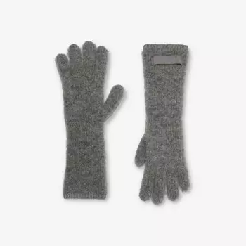 Перчатки Les Gants Gros Grain из смесовой шерсти Jacquemus, серый